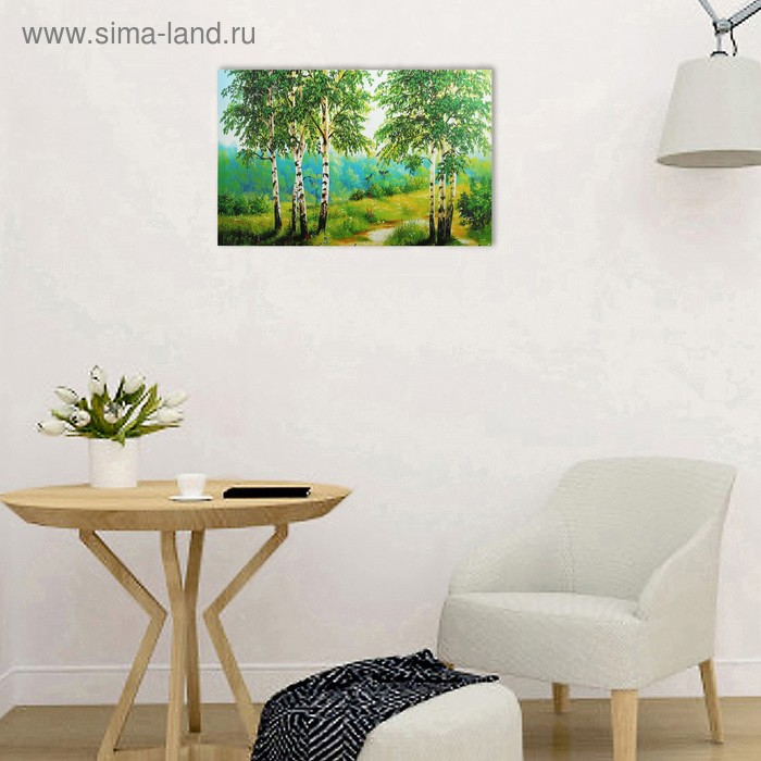 Картина- холст на подрамнике Картина- холст на подрамнике "Березки" 67*107 см