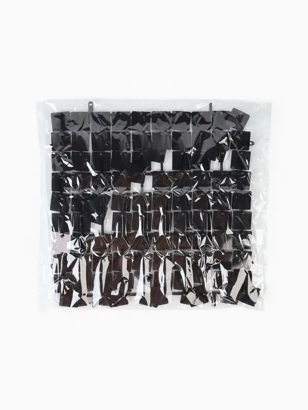 Панель с пайетками для фотозоны, квадратные, 30&times;30 см, чёрная