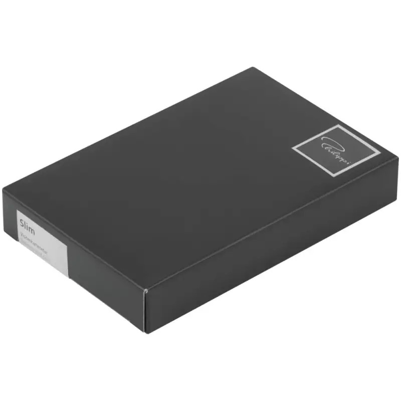 Футляр для визитных карт Slim, черный Футляр для визитных карт Slim, черный