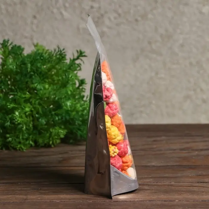 Пакет Zip-lock ПП, металлизированный, со сплошным окном, 13&times;20 см