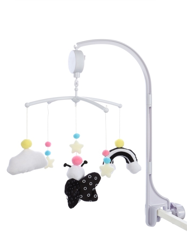 Крошка Я, мобиль  Крошка Я, мобиль "Веселая пчелка", звук, черный SL-07279B