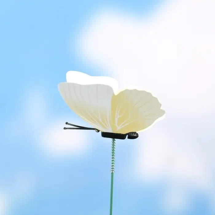 Штекер Штекер "Бабочка Элен" 7см, длина 30см, белая