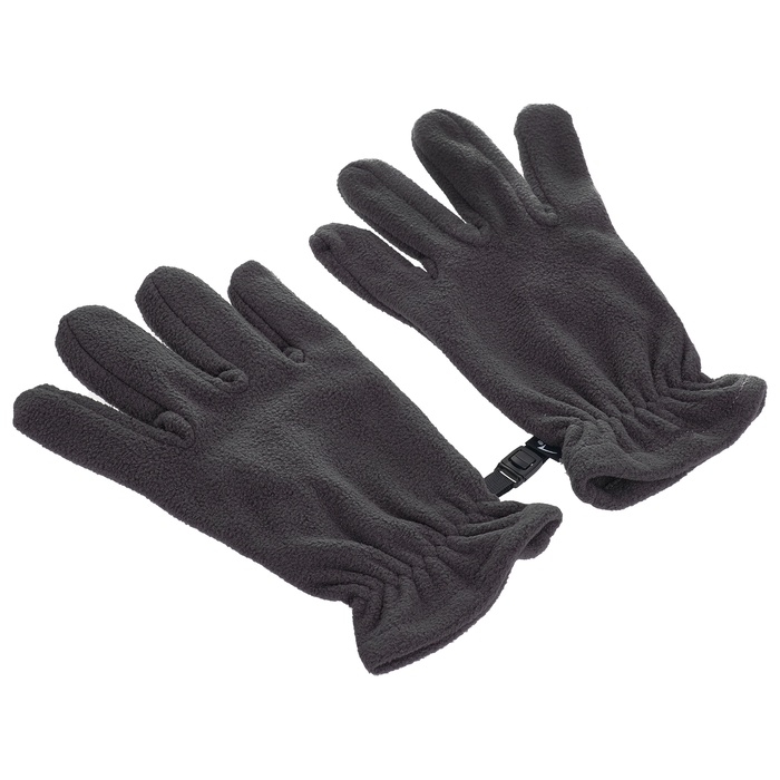 Перчатки флисовые, цвет серый, размер S-M Перчатки флисовые, цвет серый, размер S-M