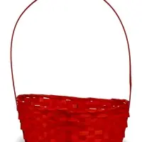 Набор корзин 3 шт 22х18x10 24х19x10 27х21x10 см ручка h=24/26/28 см Розовый