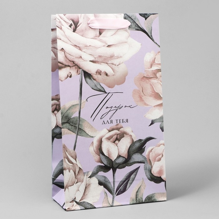 Пакет подарочный под две бутылки, упаковка, «Для тебя», 35 х 20 х 9 см Пакет подарочный под две бутылки, упаковка, «Для тебя», 35 х 20 х 9 см