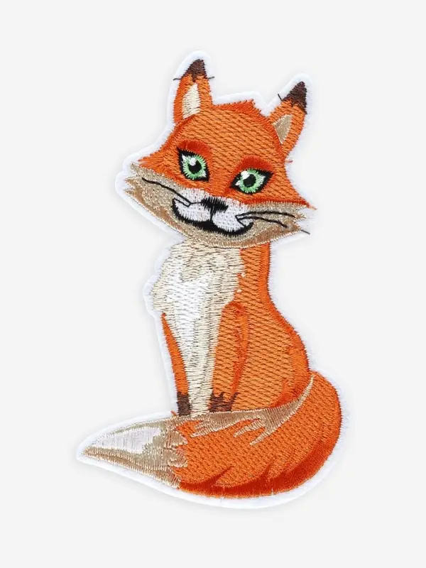 Термоаппликация «Лиса», 7.4×12.3 см, оранжевая Термоаппликация «Лиса», 7.4×12.3 см, оранжевая