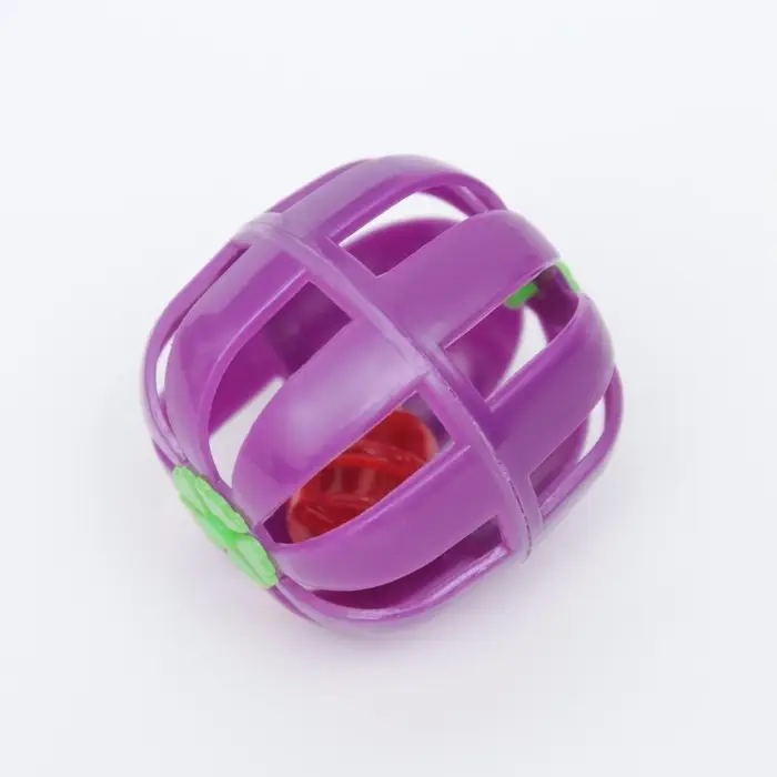 Шарик для кошек с бубенчиком, фиолетовый Шарик для кошек с бубенчиком, фиолетовый