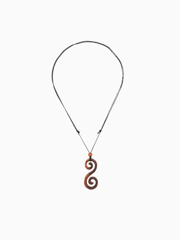 Кулон &laquo;Двойная спираль&raquo;, дерево соно