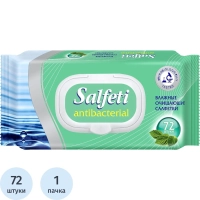 Салфетки влажные Salfeti Antibac 72шт/уп антибактериальные с клапаном 48397
