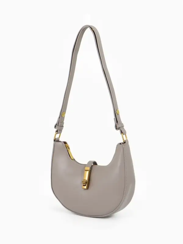 Сумка женская багет TEXTURA на молнии, 24&times;6&times;14 см, серая