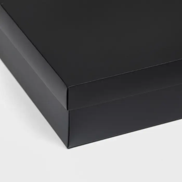 Коробка подарочная складная, упаковка, крышка-дно, чёрная, 30&times;30&times;8 см