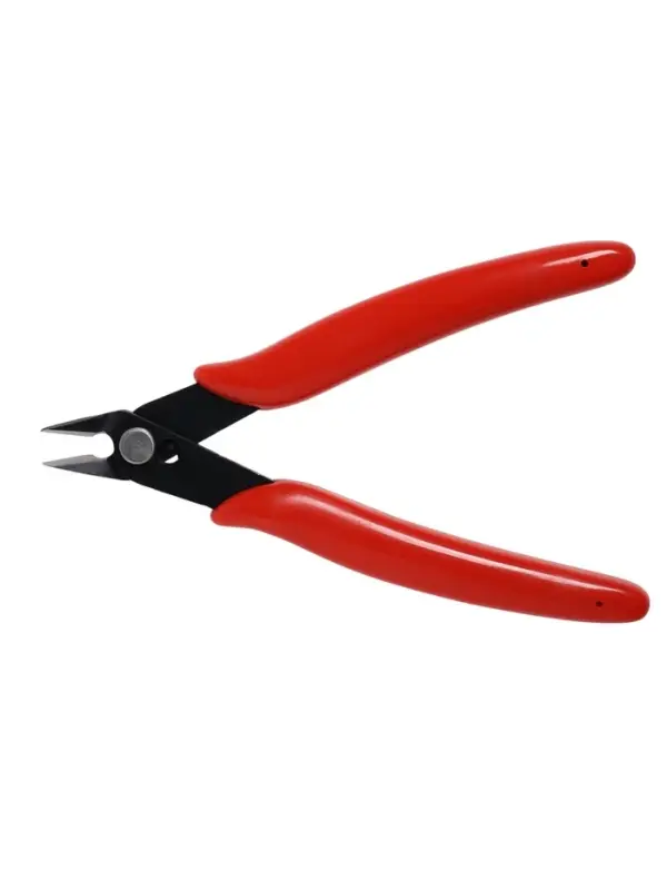 Кусачки для электроники ЛОМ mini, боковые, пластиковые рукоятки, 130 мм