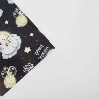 Бумага упаковочная глянцевая &laquo;Снежная нежность&raquo;, 70 х 100 см