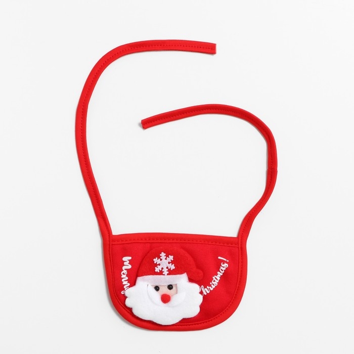 Новый год. Воротник для собак  Новый год. Воротник для собак "Санта", красный