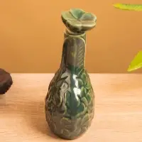 Сосуд для масла «Тропики», 9×5.5×14 см, керамика, зелёный