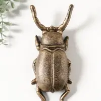 Сувенир чугун съемник для снятия обуви "Жук-олень" 21х9,5х4,8 см