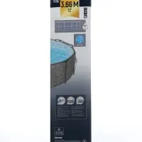 Бассейн каркасный Steel Pro, 366&times;100 см, круглый, цвет графит, 561PG Bestway