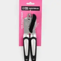 Нож консервный Доляна &laquo;Элим&raquo;, 20 см, чёрный