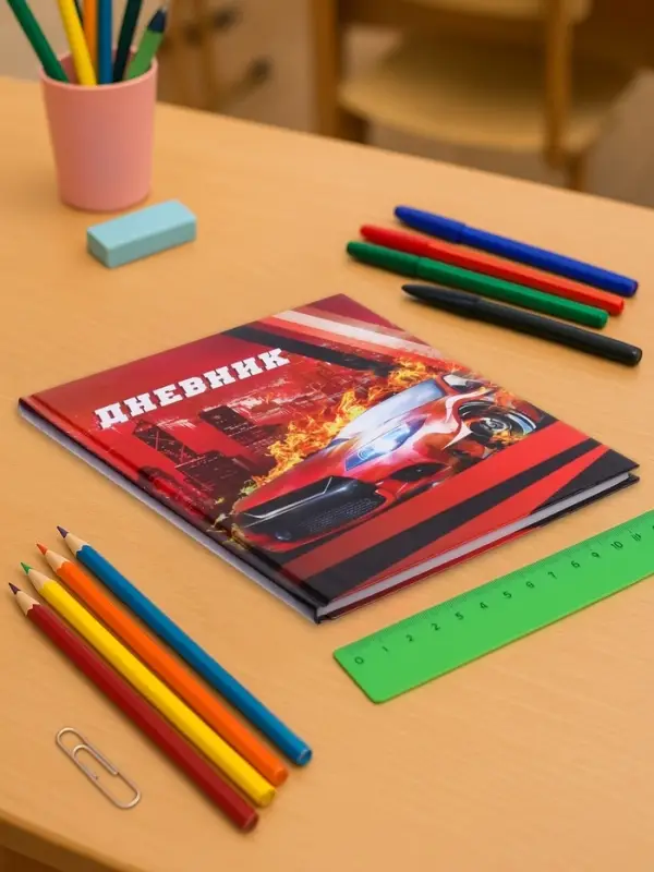 Дневник школьный для 1-4 классов, &laquo;Авто&raquo;, твёрдая обложка 7БЦ, глянцевая ламинация, 48 листов