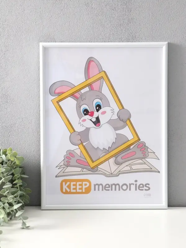 Набор фоторамок для фото 30&times;40 см Keep memories &laquo;Радуга&raquo;, 4 шт., белый, (пластиковый экран))