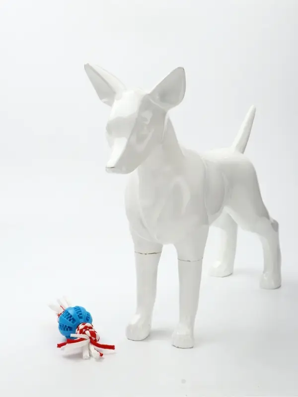 Игрушка для собак канатная &laquo;2 узла с мячом TPR&raquo;, до 20 с, до 50 г