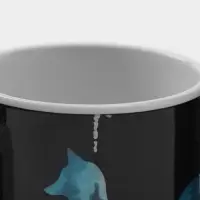 Кружка - хамелеон Доляна &laquo;Таинственная лиса&raquo;, 350 мл, керамика, небольшие дефекты