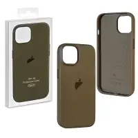 Чехол iPh 15 Fine Woven Case 100% ORG Taupe (MagSafe + анимация NFC Clear) c LOGO