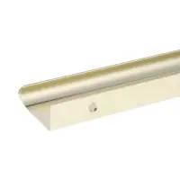 Ручка профильная мебельная торцевая CAPPIO RT002AU, L=250 мм, м/о 192 мм, сатиновое золото