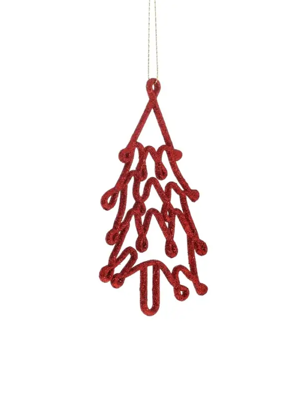 Ёлочные игрушки 2 шт. &laquo;Ёлочка люкс&raquo; 7&times;13 см, красный золото