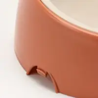 Лего-миска для животных с наклоном &laquo;Фокси&raquo; 300 мл, цвет кирпичный