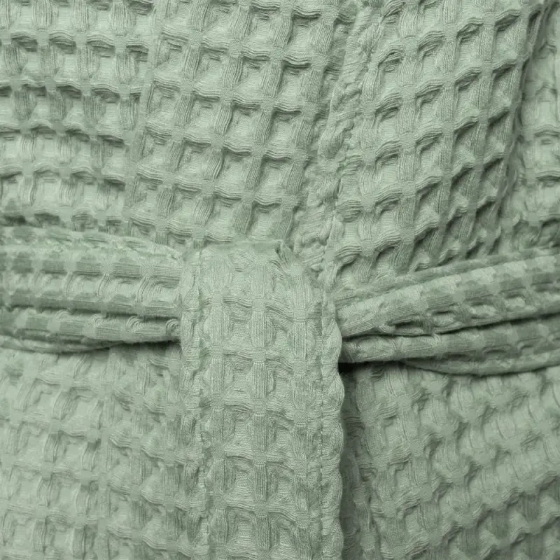 Халат вафельный женский Boho Kimono, зеленая мята, размер M (44-46)