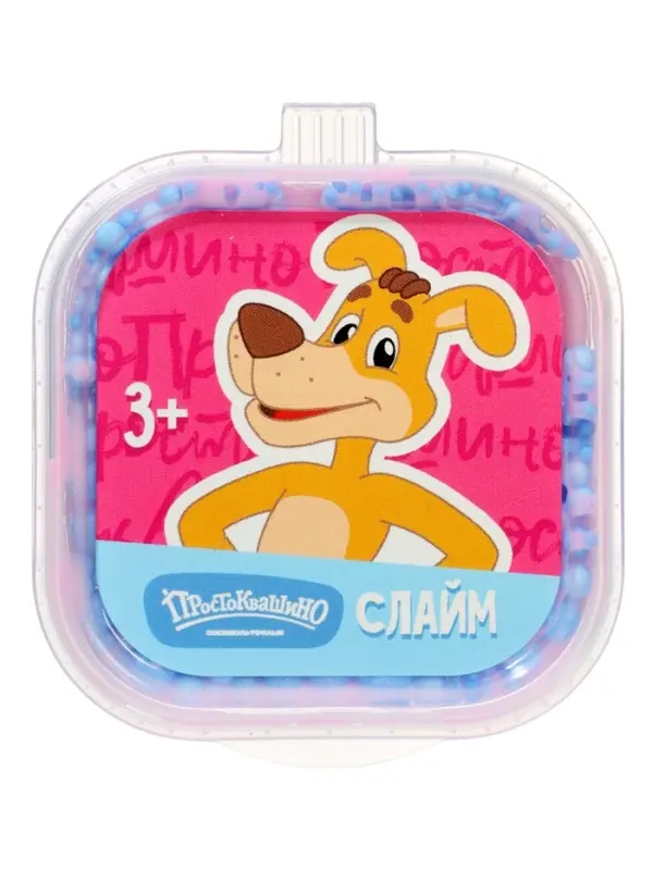 Слайм "Простоквашино", розовый, 60 г. Slime HERO SLM335