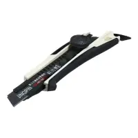 Нож канцелярский 18 мм корпус, чёрное лезвие, МИКС