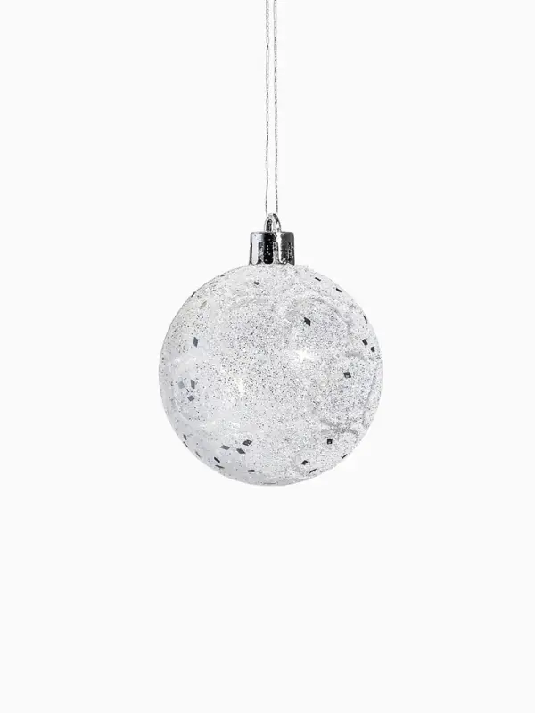 Ёлочные игрушки &laquo;Волшебство&raquo;, шары новогодние, d=6 см, 6 шт., белый