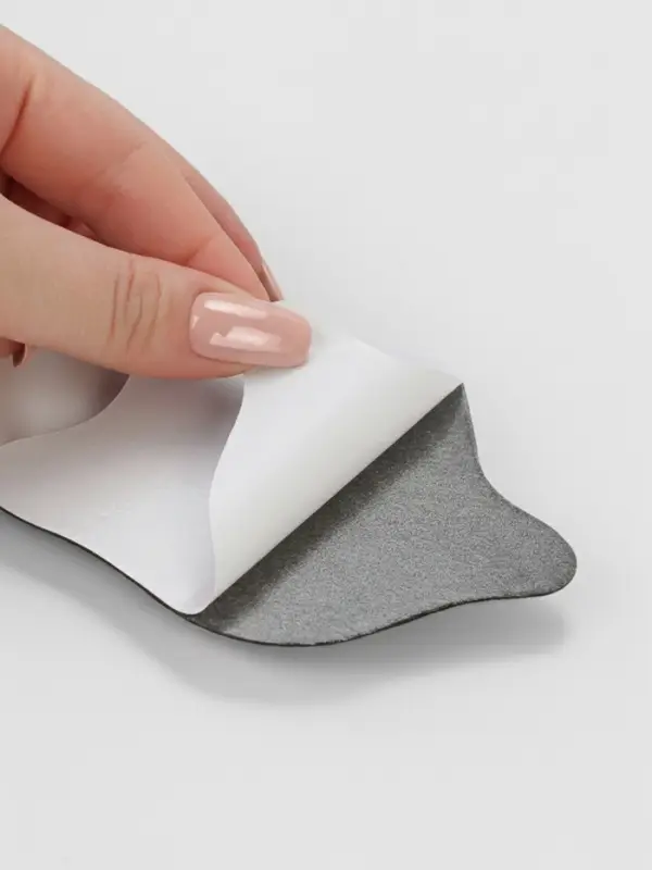 Пяткоудерживатели для обуви, клеевая основа, 10&times;7.3 см, пара, чёрные