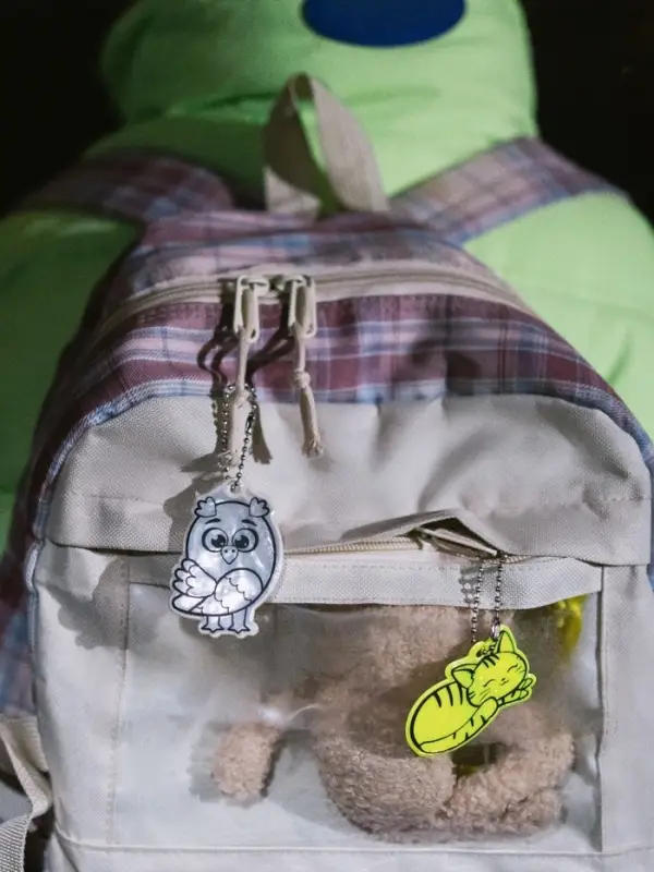 Светоотражающий элемент &laquo;Сова&raquo;, двусторонний, 4,2 &times; 6 см, цвет МИКС