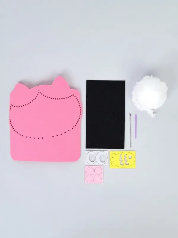 Вышивка по фетру &laquo;Котик&raquo;