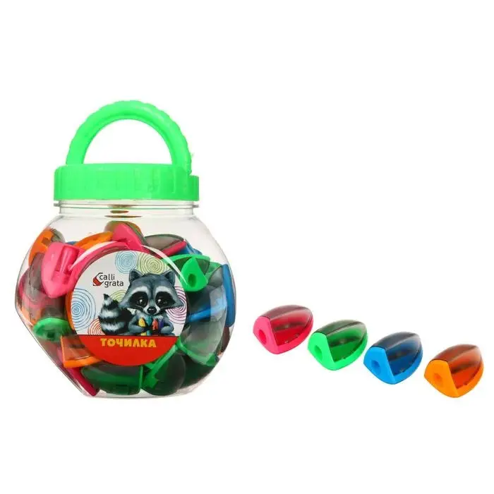 Точилка с контейнером «Конус», корпус МИКС Точилка с контейнером «Конус», корпус МИКС