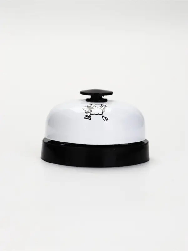 Звонок настольный "Утка", 7.2 х 4,8 см, белый