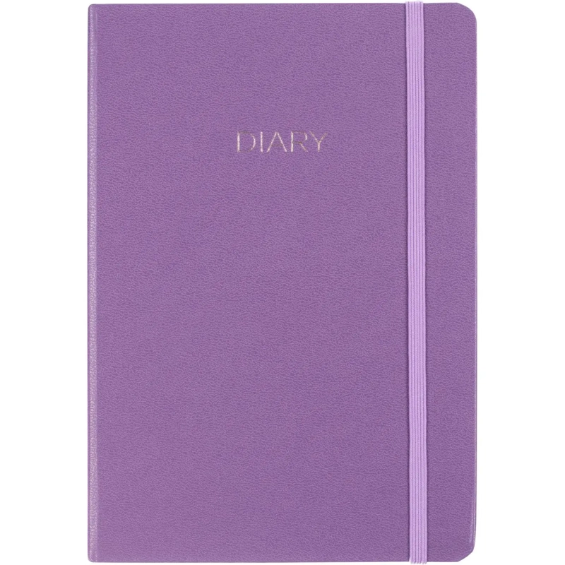 Ежедневник недатированный сиреневый, А5 136 л., Diary, ATTACHE