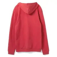 Толстовка с капюшоном унисекс Hoodie, красный меланж, размер XS