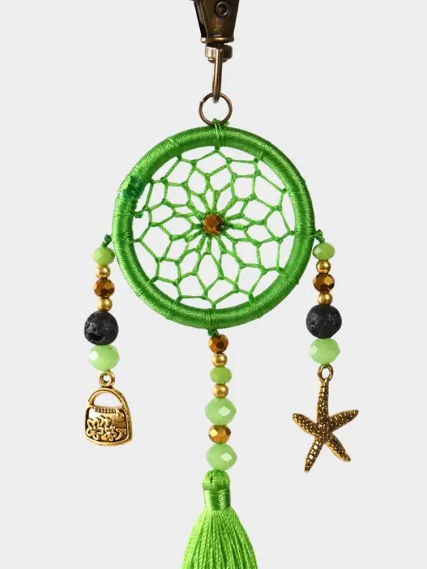 Брелок ловец снов, 17 см, зелёный Брелок ловец снов, 17 см, зелёный