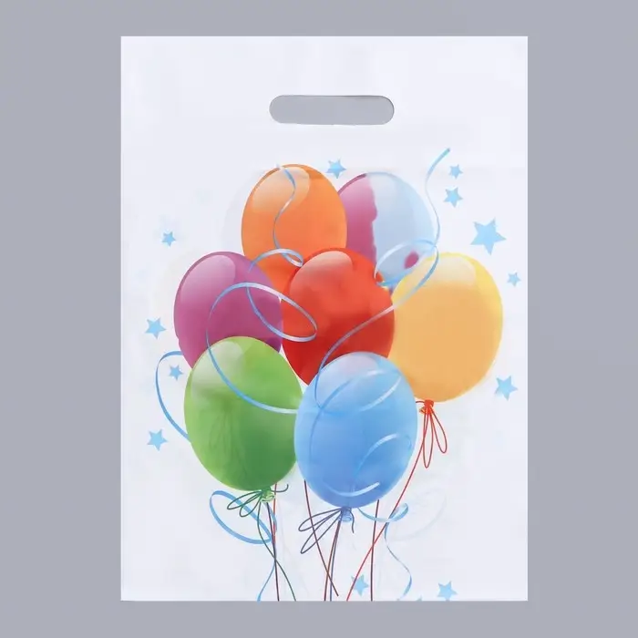 Пакет Пакет "Шары", полиэтиленовый, с вырубной ручкой, 30 х 40 см, 50 мкм