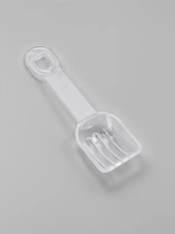 Ванночка для грызунов, 14&times;10.4 см, угловая, с лопаткой, пластик, белая