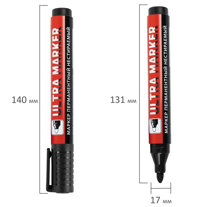 Набор маркеров перманентных 4цв 3.5 мм BRAUBERG ULTRA MARKER, круглые 152208 Набор маркеров перманентных 4цв 3.5 мм BRAUBERG ULTRA MARKER, круглые 152208