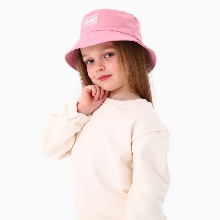 Панама детская для девочки, цвет розовый, р-р 52-54 Панама детская для девочки, цвет розовый, р-р 52-54