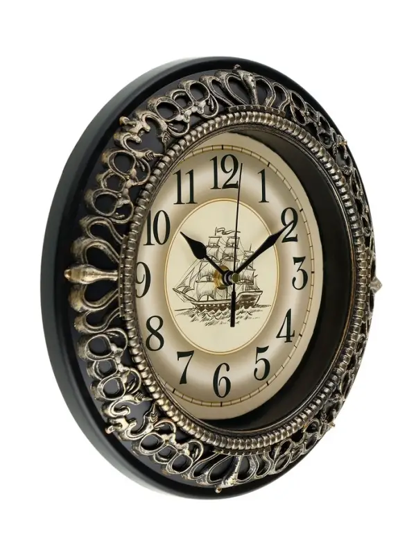 Часы настенные интерьерные &laquo;Фрегат&raquo;, d=25 см, плавный ход