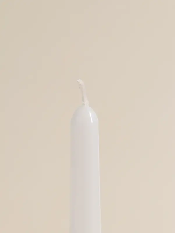 Набор свечей античных, 2.3&times;24.5 см, 5 ч, 55 г, 2 шт., белый