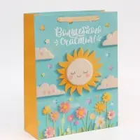 Пакет подарочный &laquo;Солнышко&raquo;, L 31 &times; 40 &times; 11,5 см