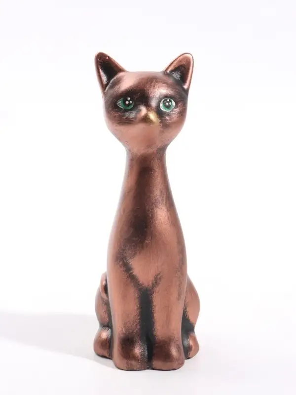 Фигурка декоративная &laquo;Кошка-Нефертити&raquo;, 6.5&times;18 см, бронза